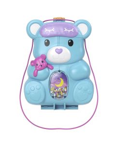 Mattel - Polly Pocket Compact Sleepover Teddy Bear Playset HGC39