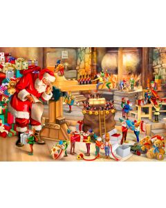 Wooden puzzle Santa's workshop 750 XL