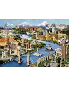 Wooden puzzle World Landmarks L 300