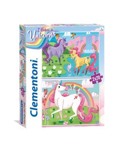 Clementoni Brilliant Puzzle Unicorn, 2x20st.