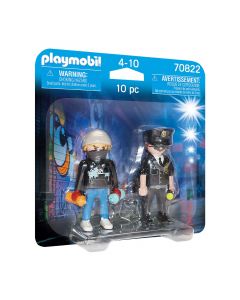Playmobil City Action 70822 Duo Policier et taggueur