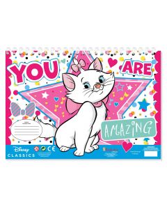 Livre de coloriage avec stickers Disney - Marie le chat 000563013