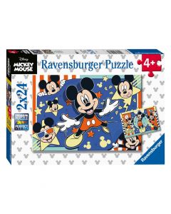 Ravensburger - Mickey Mouse in the Cinema Jigsaw Puzzle, 2x24pcs. 55784
