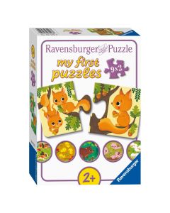 Ravensburger - Animals and their Little Ones Puzzle, 9x2pcs. 31238