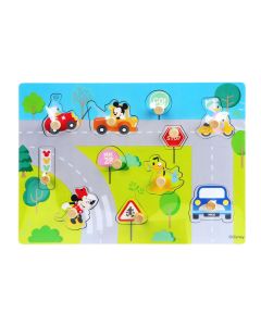 Disney Mickey Mouse Bubble Puzzle Wood, 12 pcs. TF125