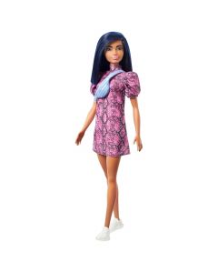 Mattel - Barbie doll Fashionistas Doll - Pink Dress with Print GXY99(fbr37)