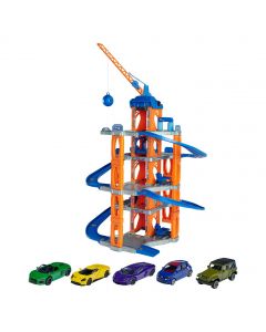 Majorette Garage with Elevator and 5 Cars 212059987