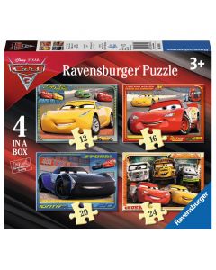 Disney Cars 3 Puzzle, 4in1