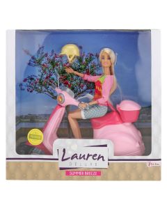 Jouet-Plus Poupée Lauren avec son Scooter