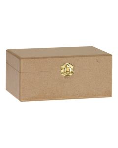Jouet-plus Coffret en bois rectangulaire à décorer avec fermeture
