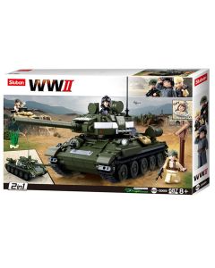 Sluban WWII - T34 84 Allied Tank Hunter
