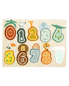 Small Foot - Wooden Number Puzzle Safari 11702