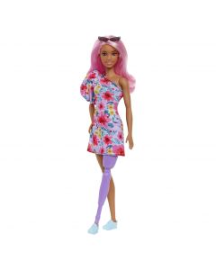 Mattel - Barbie Fashionista Doll - Floral One-Shoulder HBV21