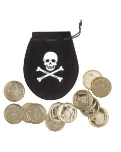 Money bag Pirate + 12 coins