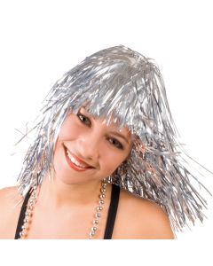 Metallic Silver Wig Adult
