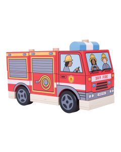 Wooden Bunk Game Fire Truck