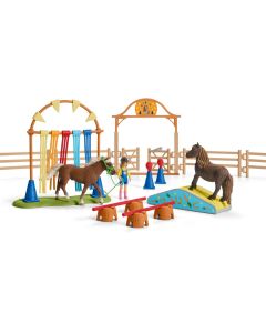Schleich Pony Agility training