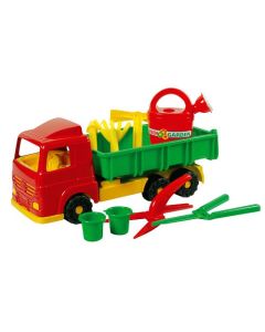 Jouet-Plus Camion inclinable avec outils de jardin