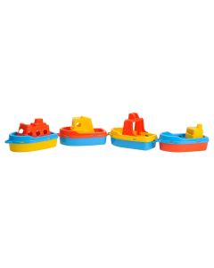 Jouet-Plus 4 bateaux de plage en plastique