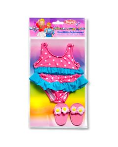 Dolls bikini with slippers, 35-45 cm
