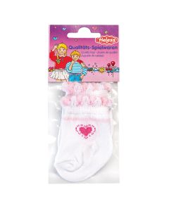 Doll socks-white, 35-46 cm