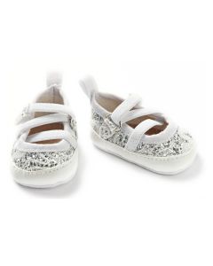 Dolls Ballet flats with Flexible Laces-white, 38-45 cm