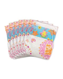 Doll diapers - 6 pieces, 28-35 cm