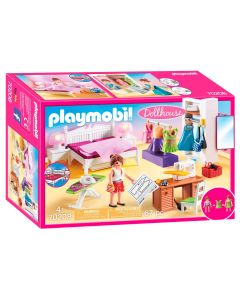 Playmobil Dollhouse 70208 Chambre avec espace couture