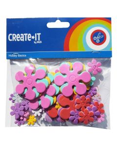 Foamstickers Flowers, 70st.