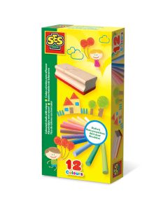 SES Craies colorées avec effaceur