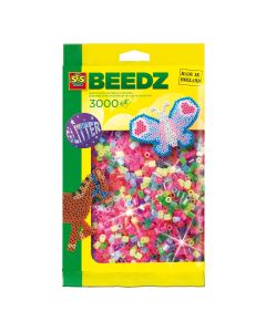 SES Mélange de perles à repasser 3000 pailletée