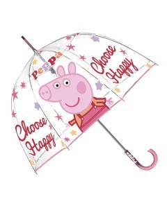 Parapluie transparent Peppa Pig - Choose Happy