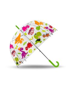 Parapluie transparent Crazy Dino 48cm