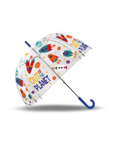 Parapluie transparent Planets 48cm