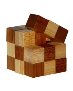 3D Bamboo Brain puzzle Snake Cubes **