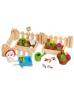 Dollhouse garden set, 32dlg.