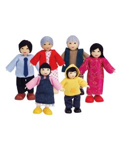Hape Doll House Asian Family