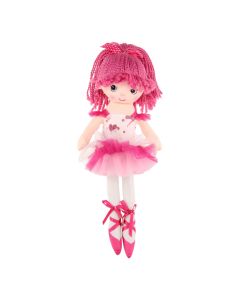 Rag doll Ballerina, 40 cm - Pink