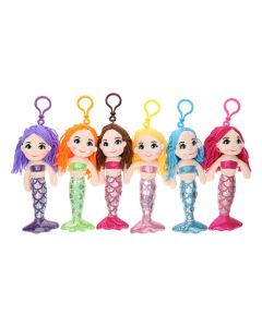 Keyring Rag doll Mermaid, 21 cm