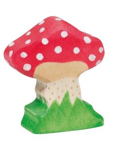 Figurine Holztiger Amanite tue-mouches