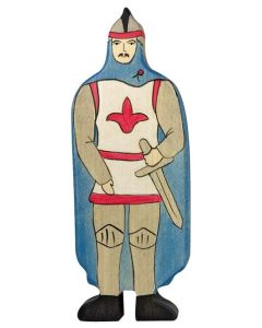 Figurine Holztiger Chevalier avec manteau bleu
