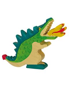 Figurine Holztiger Dragon vert