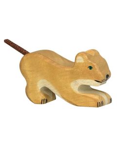 Figurine Holztiger Lion petit jouant