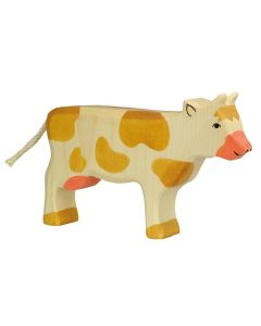 Vache debout marron