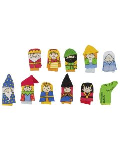 Assortiment de marionnettes à doigt la famille royale Richard