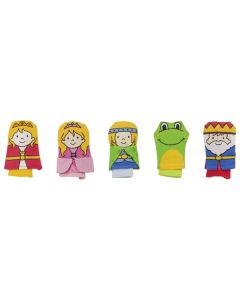 Assortiment de marionnettes à doigt le roi des grenouilles Paul