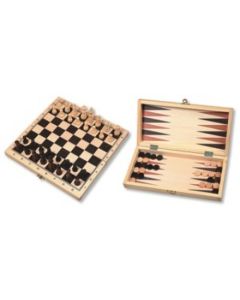 Jeu d'échec et de backgammon Hervé pliable