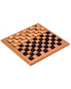 Jeu de dames Célia imprimé en bois
