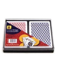 Lot de 2 jeux de cartes de poker ou bridge