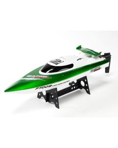 Bateau radiocommandé Green-Boat 2,4GHz avec fonction de retournement